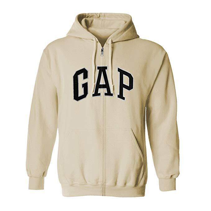 เสื้อ GAP Hoodie เสื้อฮูดแขนยาว Gap Zip Hoodie whitecream Outlet เนื้อผ้าใส่แล้วสบาย ไม่ร้อน