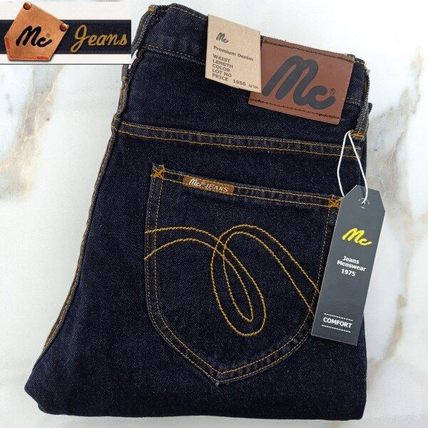 Mc Jeans กางเกงยีนส์ขากระบอกใหญ่ สี Midnight สินค้าใหม่. 