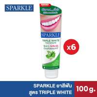 [แพ็ค 6] SPARKLE ยาสีฟัน สูตร Triple White ขนาด 100 g.