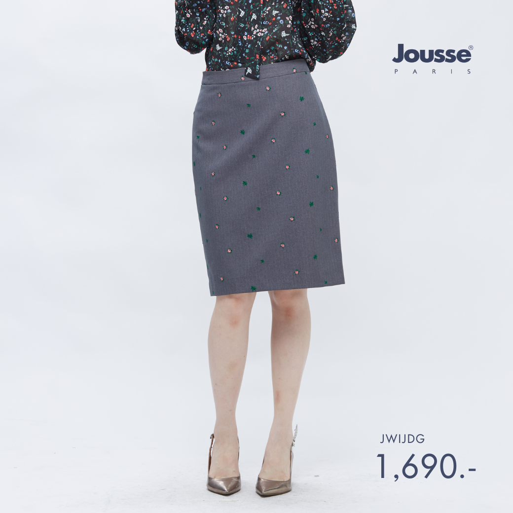 กระโปรงทรงแคบ Jousse skirt กระโปรงปักลายทรงเบสิค (JWIJDG) ราคา 1,690 บาท*ส่งฟรี