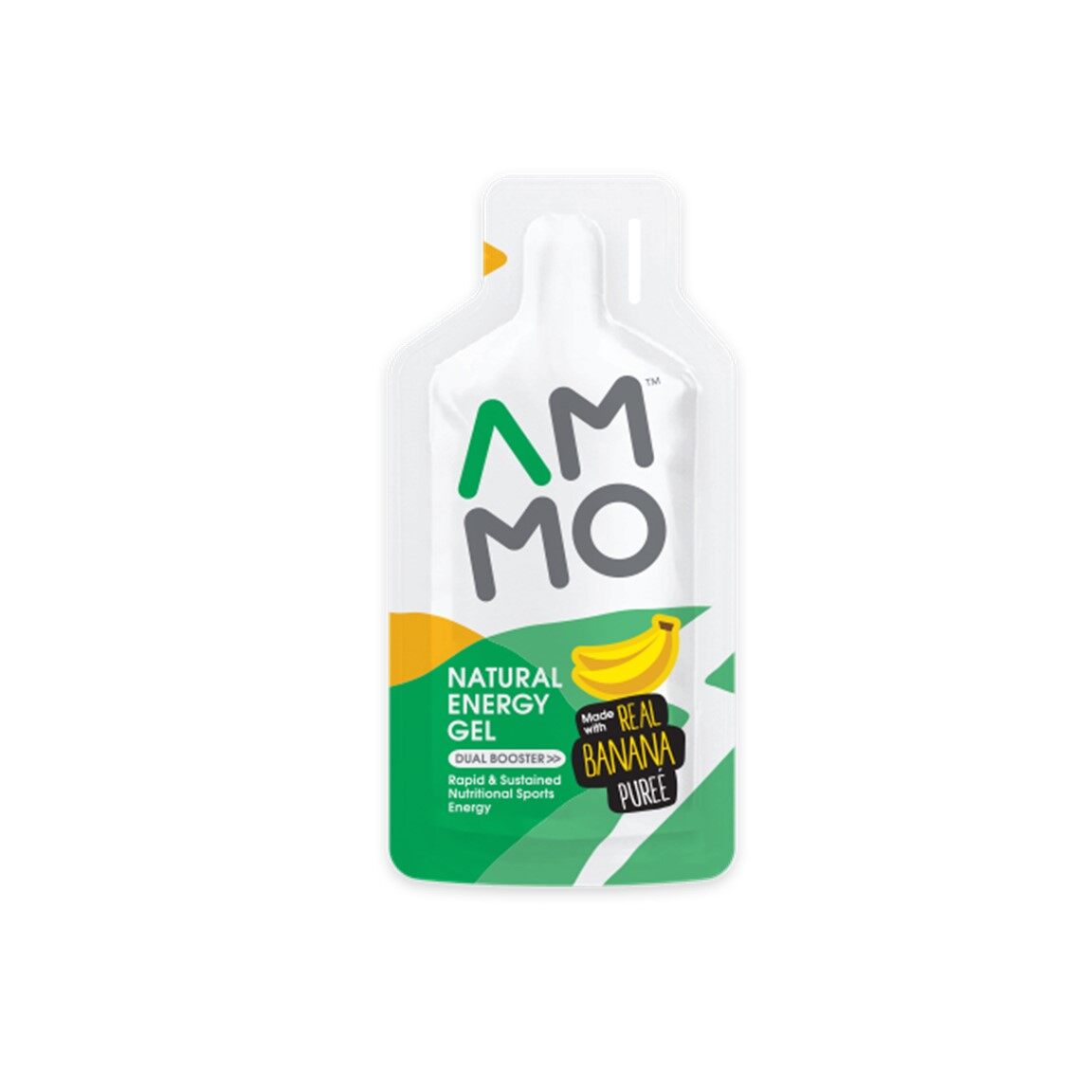 AMMO Sports Energy เจลให้พลังงานใช้วัตถุดิบจากธรรมชาติ รสกล้วย ไม่ใส่สารกันเสีย