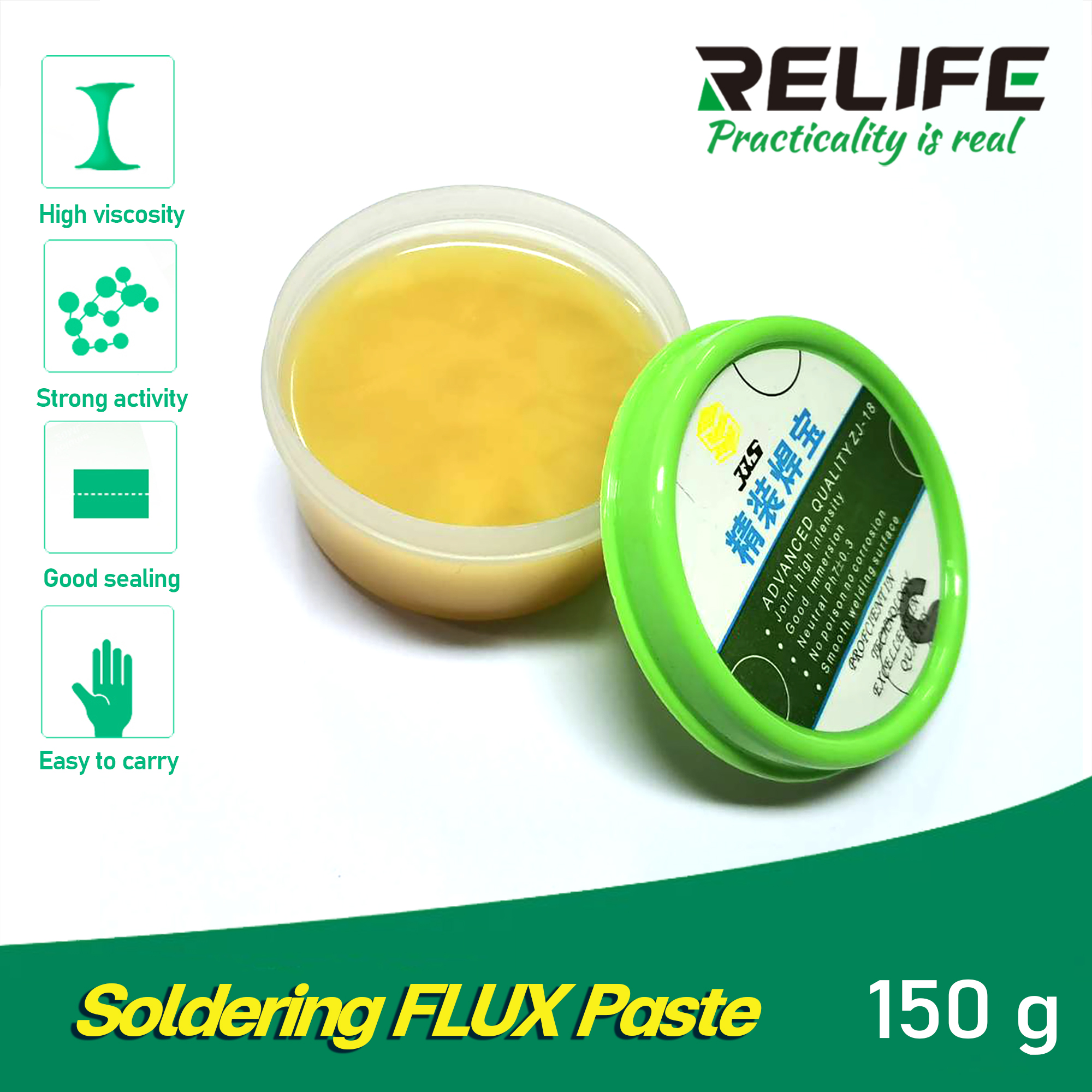 ฟลั๊ก RELIFE SUNSHINE ZJ-18 150g Soldering FLUX Paste