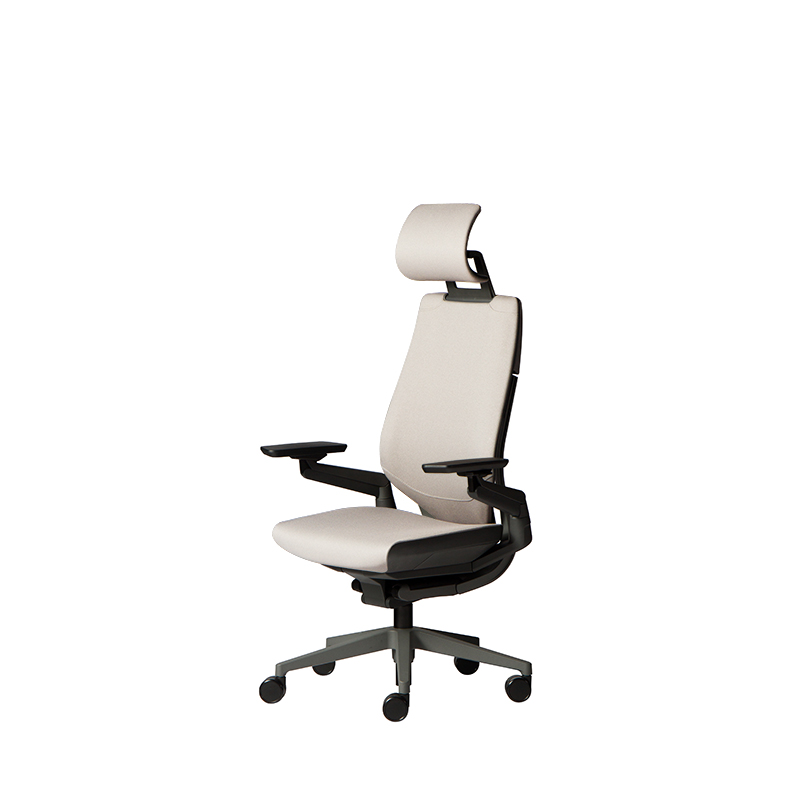 Modernform เก้าอี้ Steelcase ergonomic รุ่น Gesture พนักพิงสูง แบบ Wrap โครงเทา หุ้มผ้าเทาอ่อน ราคา 52,500 บาท*ส่งฟรี