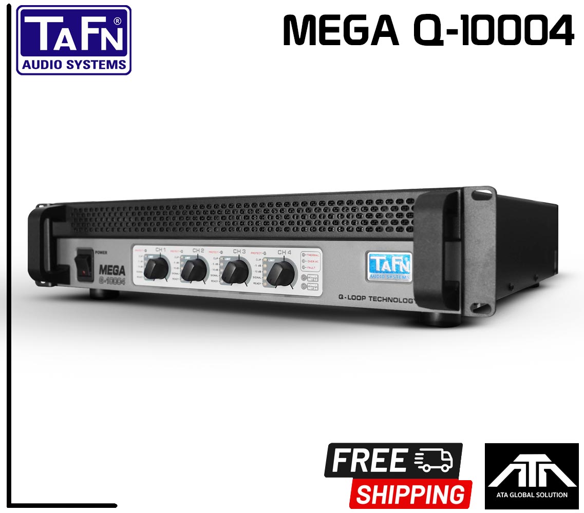 TAFN MEGA Q 10004 POWER AMP 4 CHANNEL เครื่องขยายเสียง เพาเวอร์แอมป์ พาวเวอร์ 4 ชาแนล เสียงขับแน่น ชัดเจน MEGA-Q-10004 MEGA Q10004 ราคา 48,960 บาท*ส่งฟรี
