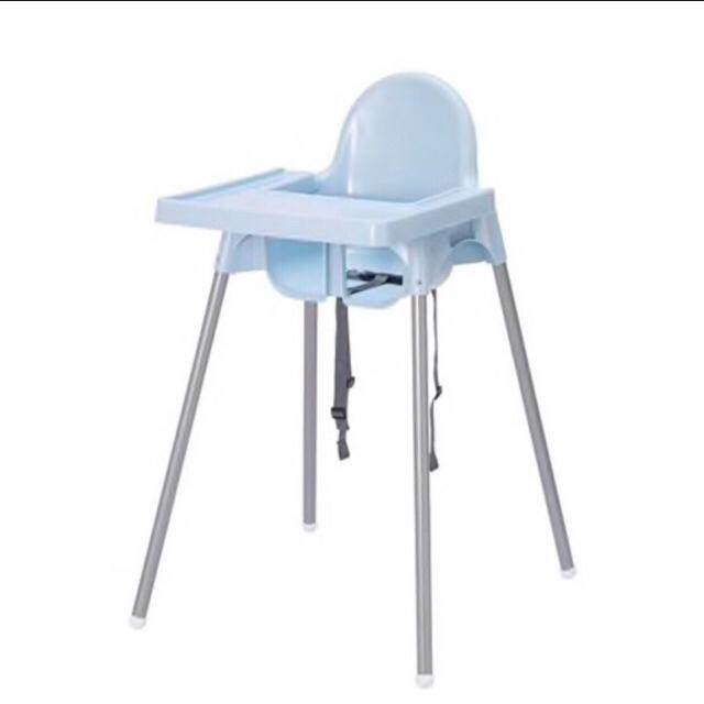 เก้าอี้ทานข้าวเด็กทรงสูง ANTILOP มาพร้อมถาดรองอาหาร IKEA