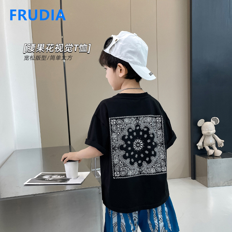 KON299 เด็กชายฤดูร้อนปี2023เด็กใหม่เกาหลีแขนสั้นเสื้อยืดผ้าฝ้ายเด็กฤดูร้อนเสื้อ bottoming เสื้อหล่อน้ำ ราคา 149 บาท*ส่งฟรี