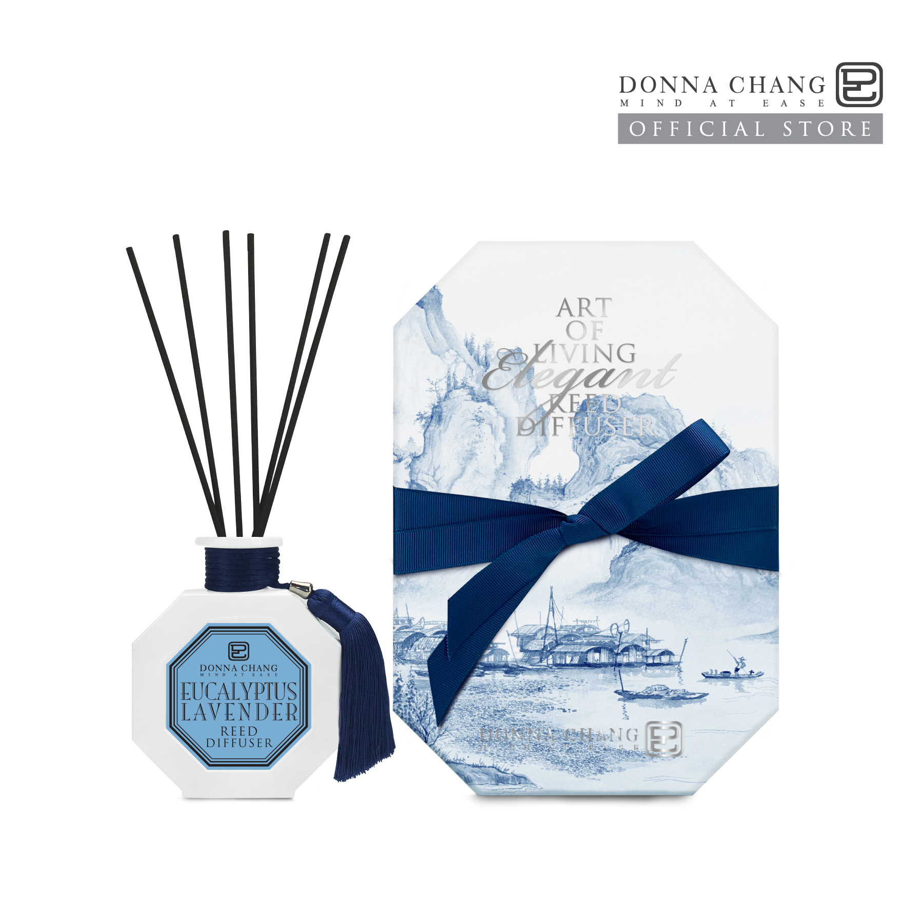 DONNA CHANG Eucalyptus Lavender Reed Diffuser 100 ml ดอนน่า แชง ก้านไม้หอมกระจายกลิ่น น้ำหอมปรับอากาศ น้ำหอมบ้าน ก้านไม้หอม ราคา 1,750 บาท*ส่งฟรี