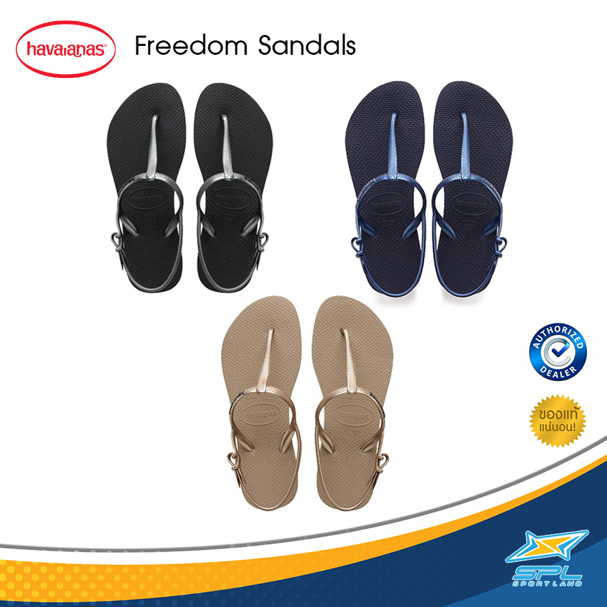 Havaianas ฮาวายานัส จำหน่ายเป็นไซส์ EU ดูวิธีการเลือกไซส์ก่อนสั่งซื้อ รองเท้าแตะ รองเท้าแตะผู้หญิง Freedom Sandals 4137110 (0090 / 0555 / 3581) (890)