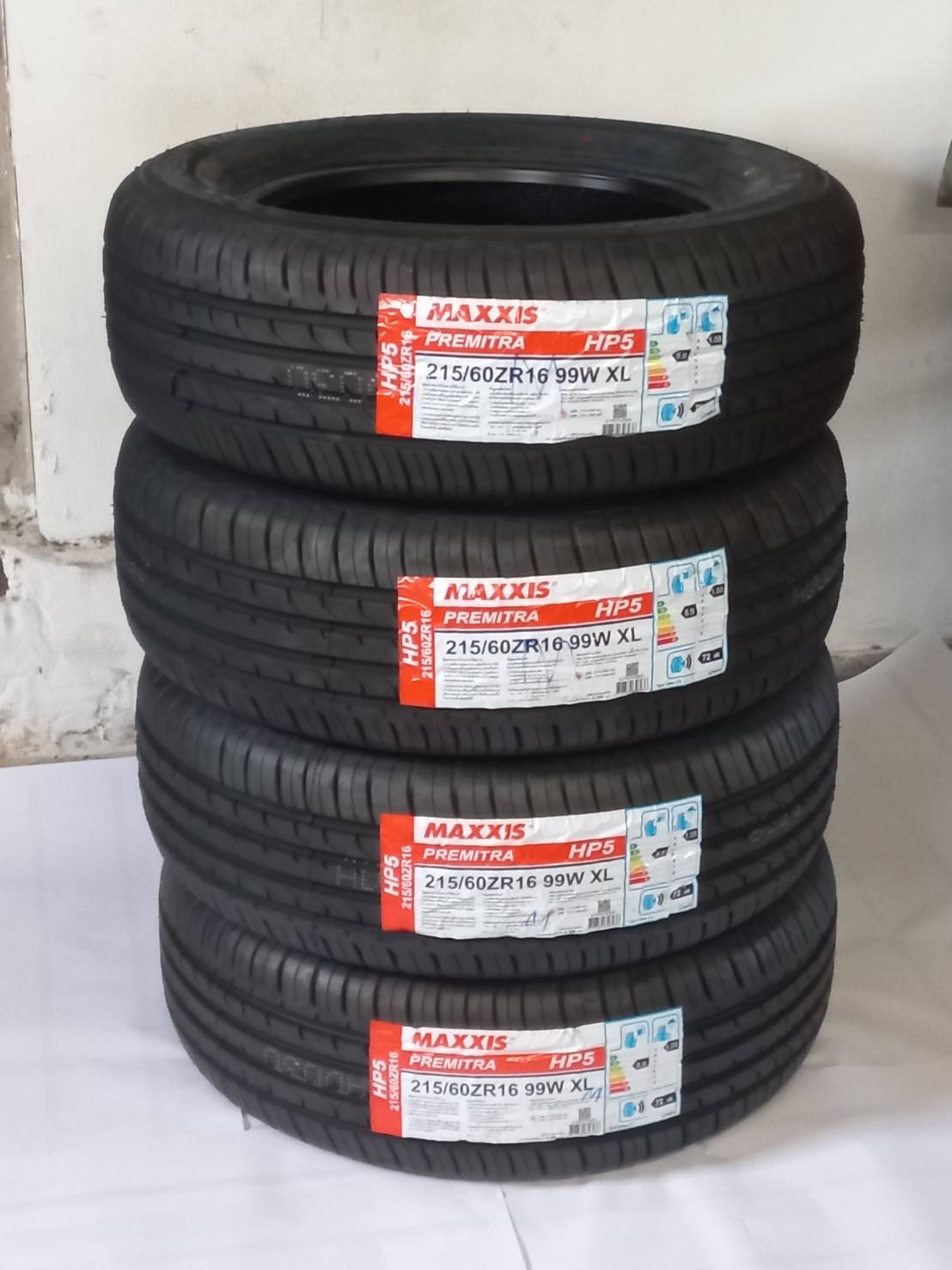 Maxxis Hp5 Tires Size 215/60R16, 4 Outer Tires, Great Price (16 Inch Rims), New Tires, 4 Tires, Plus 4 Tire Plugs. ราคา 9,100 บาท*ส่งฟรี