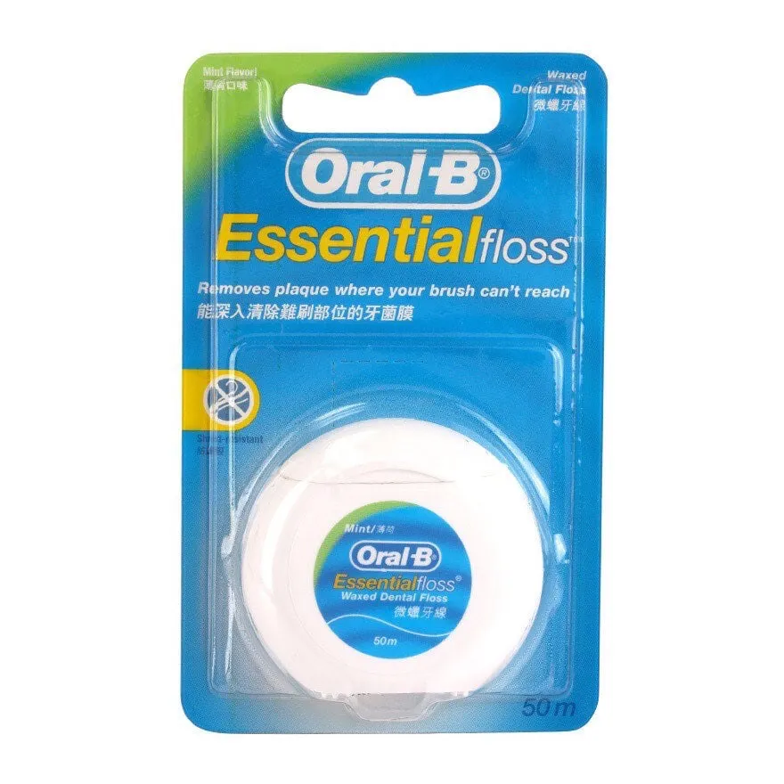 ไหมขัดฟัน Oral B Essential Floss Mint 50m oralb Oral-B (ออรัล บี)