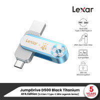 Lexar D500 128GB USB 3.2 Gen 1 Type-C Flash Drive 2-in-1 (แฟลชไดรฟ์ทูอินวัน) (LJDD500128GBNX) Metal Android PC Mac