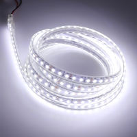ไฟ LED Strip ขนาด 220 โวลต์พร้อมปลั๊ก SMD2835 IP68 กันน้ำ 120Leds / m พร้อมกาวด้านหลังทุก 10 ซม. สามารถตัดแถบไฟอ่อนสำหรับแสงกลางแจ้งตกแต่งบ้านในร่ม
