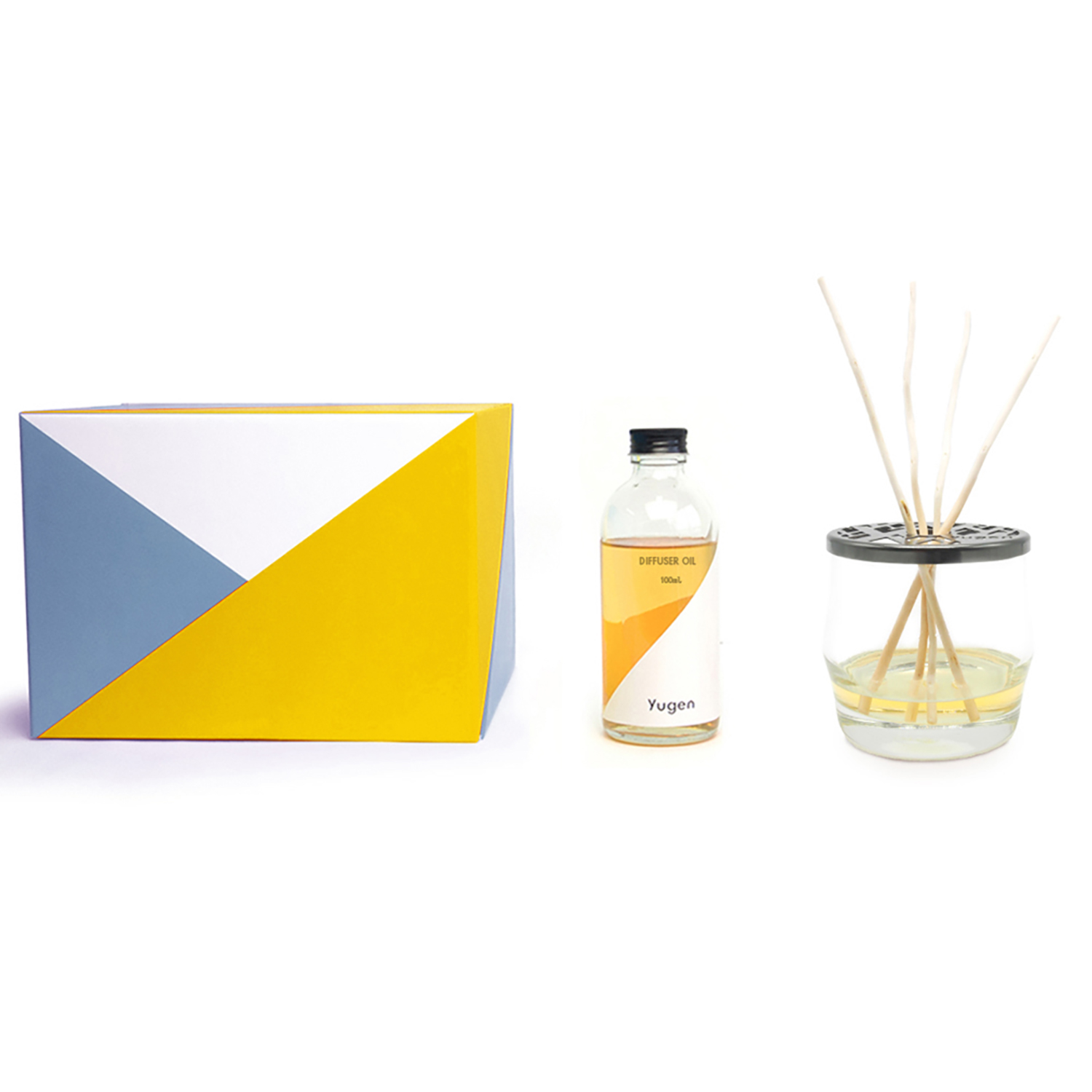 Yugen ชุดก้านไม้กระจายกลิ่นหอม กลิ่นดาร์จีลิ่ง ที (Yugen - Reed Diffuser 100 ml Set / Scent : Darjeeling Tea)