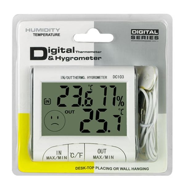 Digital Humidity Meter DC103 Thermometer Moisture Meter เครื่องวัดความชื้นอากาศ วัดอุณหภูมิ ความชื้น ห้อง นอน วัดความชื้นสัมพัทธ์ ความชื้นสมบูรณ์ เครื่องวัดอุณหภูมิห้อง เครื่องวัดอุณหภูมิอากาศ เทอร์โมมิเตอร์วัดอุณหภูมิห้อง ที่ตรวจวัดอุณหภูมิ ความชื้น