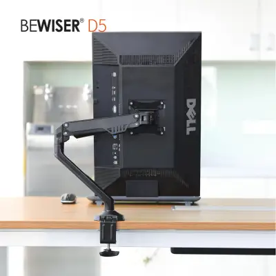 Monitor VESA mount Stand Aluminum Alloy with long Rotating Hydraulic Lifting Arm Bewiser D5