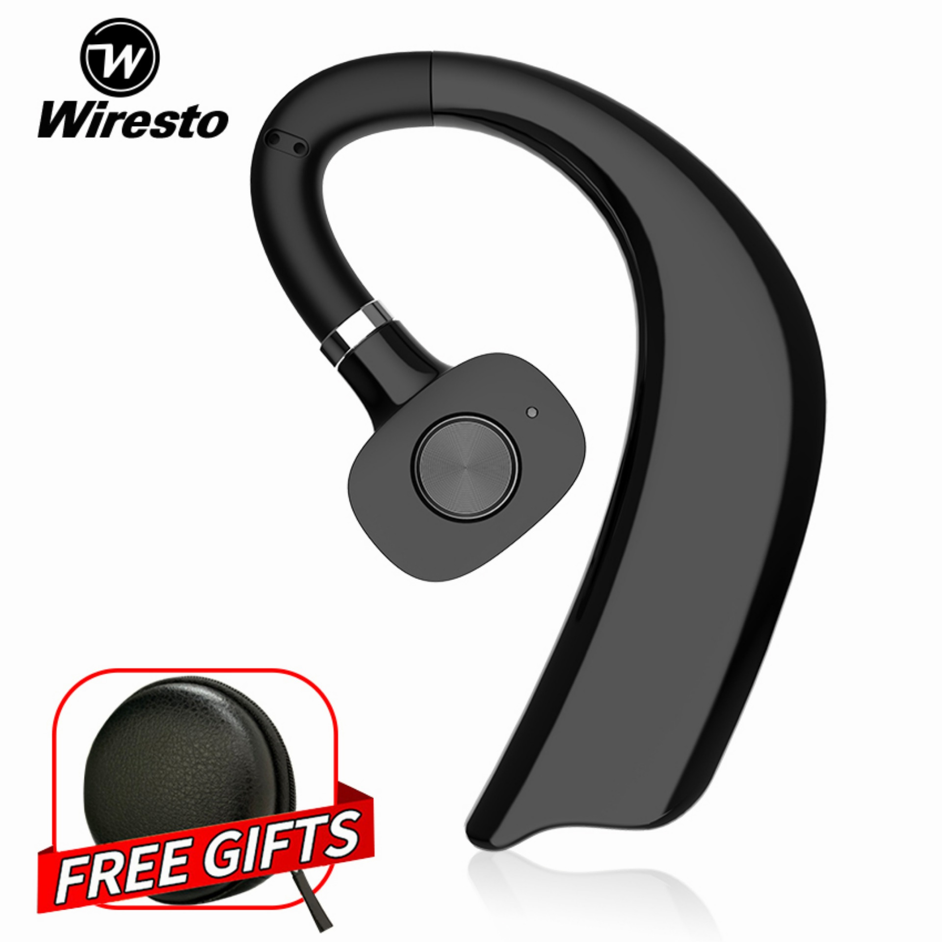 Wiresto Mini Born Wireless Earbud Bluetooth 5.0 Headset Mini Stereo Sport Earphone Business Invisible Headphone Noise Canceling Earpiece with Microphone Free Case Box for Sports Office Driver ราคา 232 บาท*ส่งฟรี
