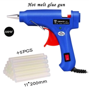 ภาพหน้าปกสินค้าปืนกาวแท่ง ปืนยิงกาว Super Hot Melt Glue Guns ปืนยิงกาวร้อน GT-10 100W (สีน้ำเงิน) ที่เกี่ยวข้อง