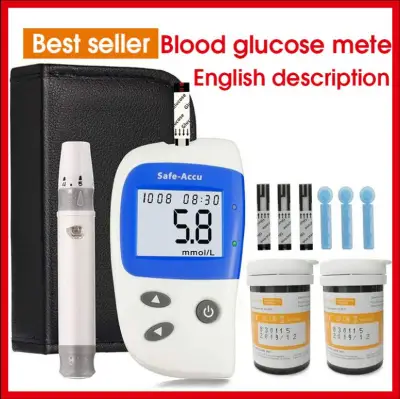 เครื่องตรวจวัดน้ำตาล Glucose Sinocare รุ่น Safe-Accu2 เครื่องวัดน้ำตาล Blood glucose meter blood glucose meter Test Strips Glucometer Diabetes Tester