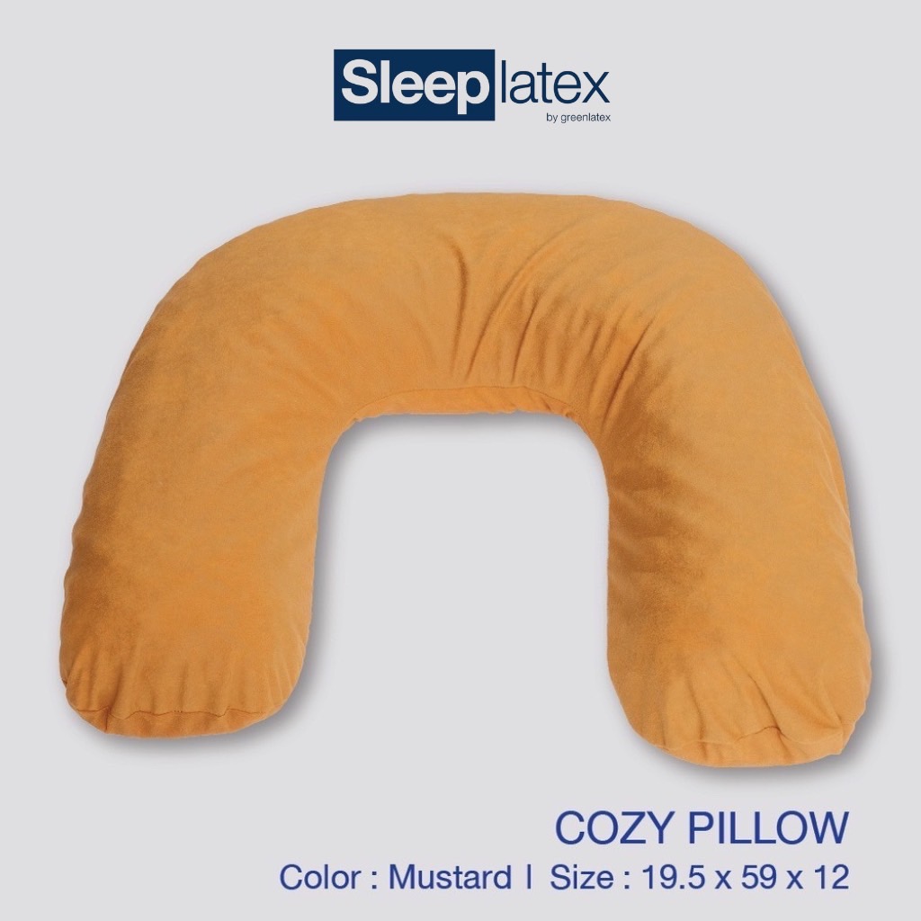 หมอนหนุน หมอนข้าง หมอนตัวยูรุ่น Cozy (หมอนเอนกประสงค์) วัสดุจากยางพาราแท้ นุ่ม นอนสบาย มีสินค้าพร้อมจัดส่ง - Sleep Latex By Greenlatex ราคา 1,314 บาท*ส่งฟรี