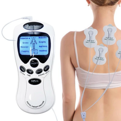 Electrical Pulse Tens Acupuncture Therapy Massager Dual Channel Digital EMS Full Body Muscle Stimulator Relax Massage Machine