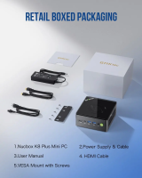 GMKtec K8 Plus คอมพิวเตอร์ขนาดเล็ก AMD Ryzen7 8845HS Dual DDR5 PCIE4.0 Oculink WiFi 6 BT5.2 เกม MINI PC