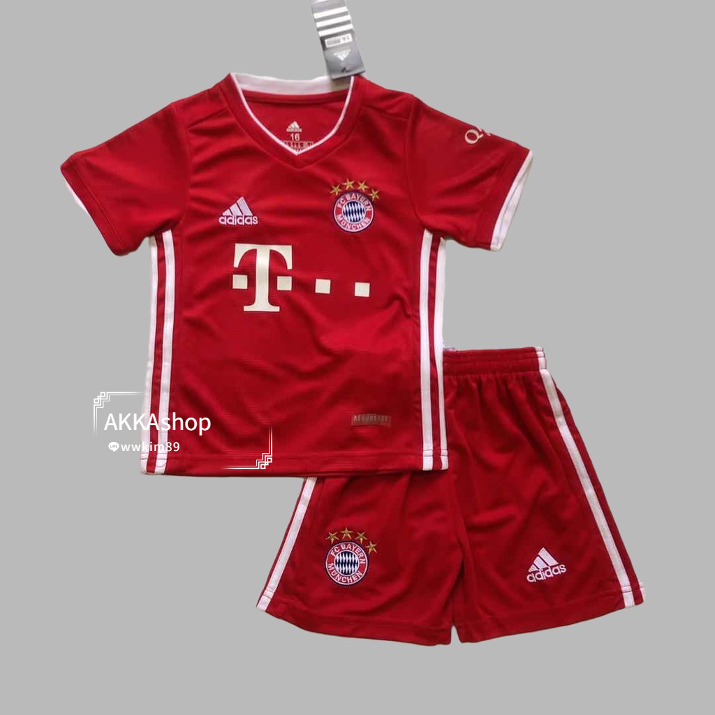ชุดฟุตบอลเด็ก Bayern Jersey 20-21 (เสื้อ + กางเกง) สินค้าเกรด AAA ผ้านุ่มใส่สบายรับประกันคุณภาพ