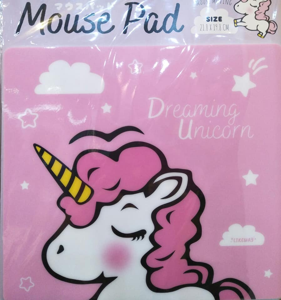 แผ่นรองเมาส์ #Mouse Pad ลายการ์ตูนน่ารัก Size 21.8 x 19.8 cm. มีให้เลือก 10 แบบ