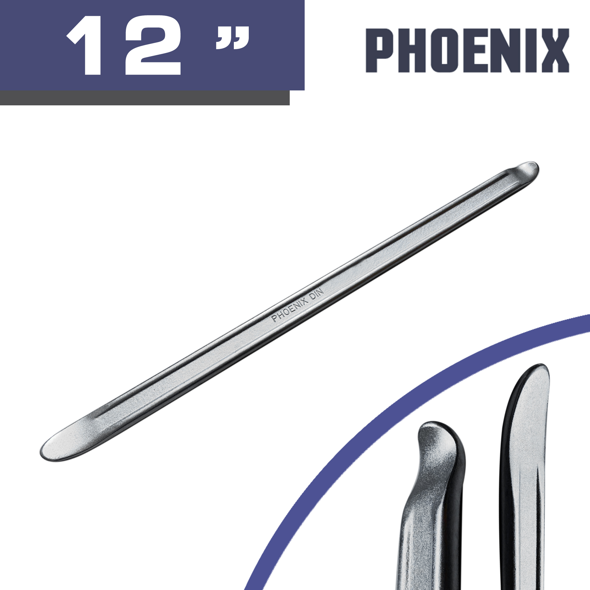 Phoenix เหล็กงัดยาง อย่างดี เหล็ก Chrome vanadium (4 ขนาด เลือกได้ตอนสั่งซื้อ)