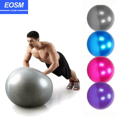 EOSM PVC75cm โยคะบอลต่อต้านระเบิดลูกบอลออกกำลังกายที่มีคุณภาพสูงออกกำลังกายที่บ้านออกกำลังกายลดความอ้วนบอลปั๊มลม Burst Resistant 75cm Yoga Ball