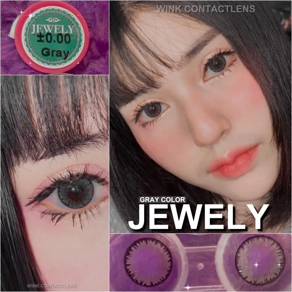 Jewely/misty/vollet สีเทา คอนแทคเลนส์ บิ๊กอายส์ลายขายดี