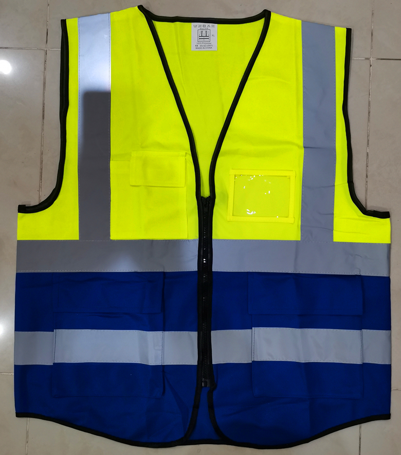 Reflective Vest、ความปลอดภัยเสื้อกั๊กสะท้อนแสงสูงสะท้อนแสงเพื่อความปลอดภัยเสื้อกั๊กมีซิป