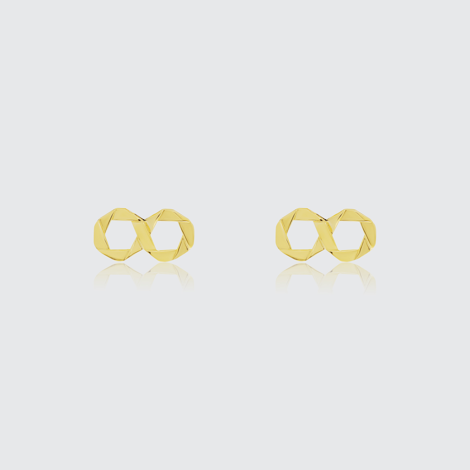 ORIGAMI LUCKY STUD EARRINGS ต่างหูลายกระดาษพับ สัญลักษณ์แห่งความโชคดี และ ความสุข  13 ลาย
