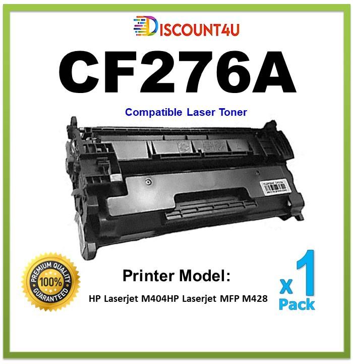 Discount4u ตลับหมึกเลเซอร์เทียบเท่า CF276A / 76A HP Laserjet M404 HP Laserjet MFP M428 ราคา 240 บาท*ส่งฟรี