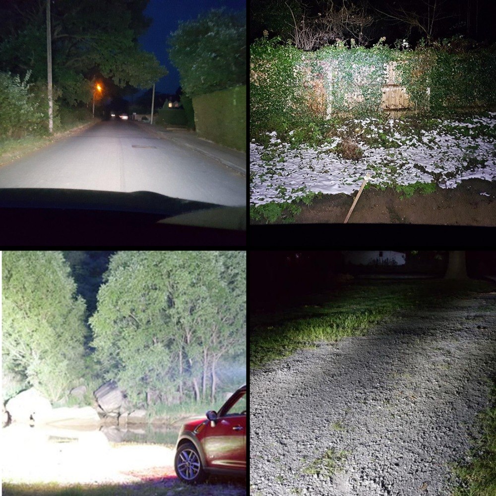 X2 เเพ็คคู่ สุดคุ้ม !! LED LIGHT BAR ไฟสปอร์ตไลท์ ไฟหน้ารถ ไฟท้าย 72W 12V-24V รุ่น COMBO BEAM 3 เเถว ทรงเหลี่ยม เเสงขาว งานพรีเมี่ยม จำนวน 2 ชิ้น