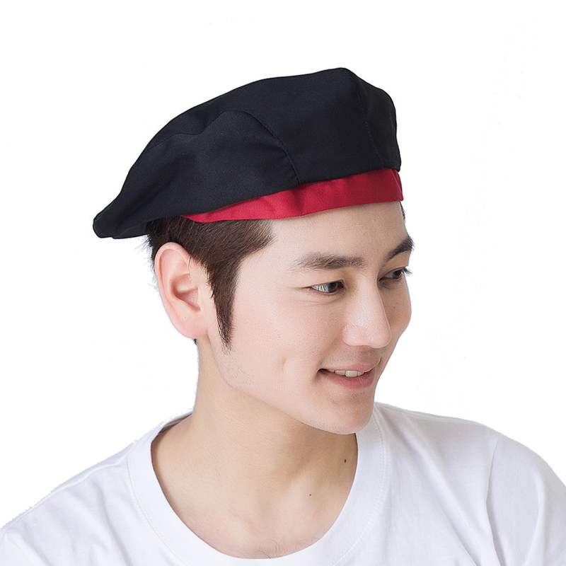 หมวกพนักงานเสริฟ ทรง Flatcap หมวกคลุมผม มีหลายสี # 1356