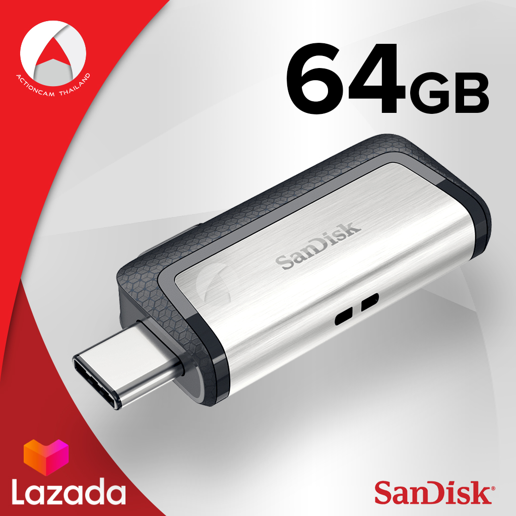 SanDisk Ultra Dual Drive USB Type-C 64GB (SDDDC2_064G_G46) เมมโมรี่ แซนดิส แฟลซไดร์ฟ