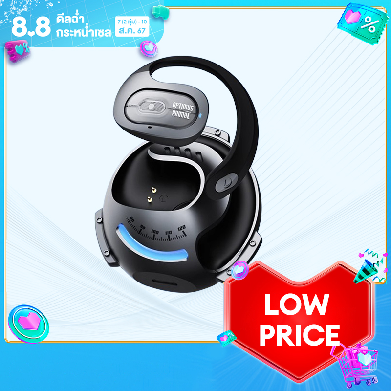 Transformers TF-T07 Wireless Bluetooth Headphones Hifi Sound Quality Intelligent Touch Waterproof Sport Series Bluetooth 5.4 ราคา 160 บาท*ส่งฟรี