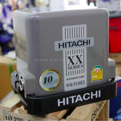 HITACHI  WM-P150XX (7.64) ปั๊มน้ำอัตโนมัติ ชนิดแรงดันคงที่ 150 วัตต์ (รับประกันมอเตอร์ 10 ปี)