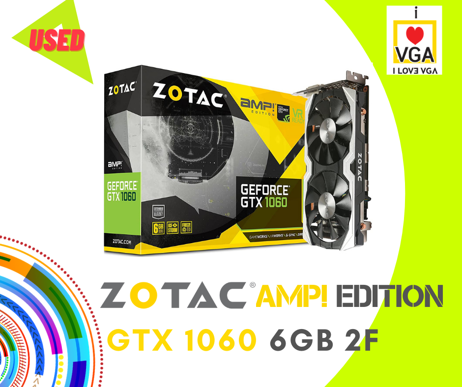 การ์ดจอ Zotac AMP Edition GTX1060 6GB 2F