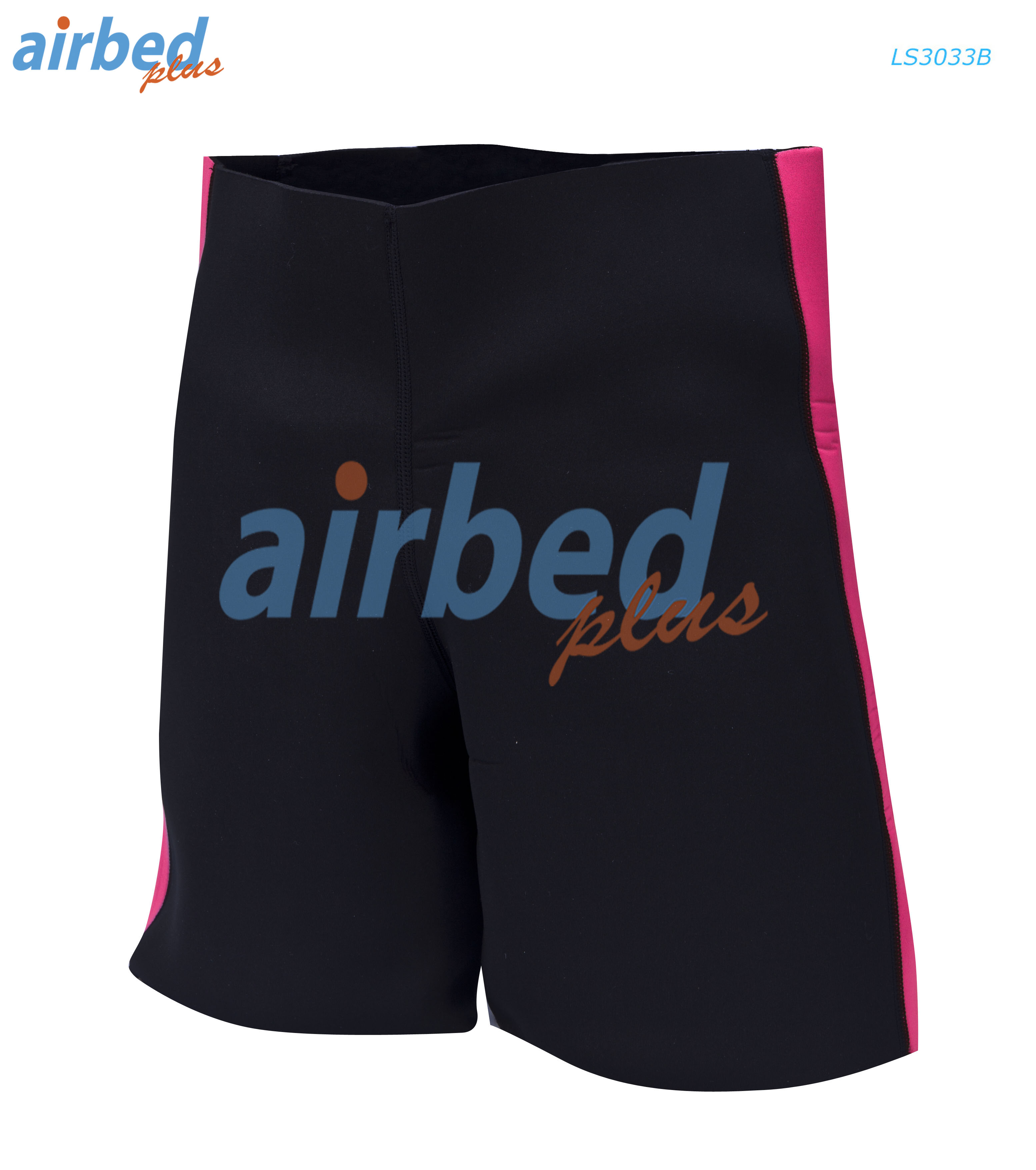 Airbedplus ส่งฟรี กางเกงขาสั้นกระชับสัดส่วน (ดำ-แดง) รุ่น LS3033B