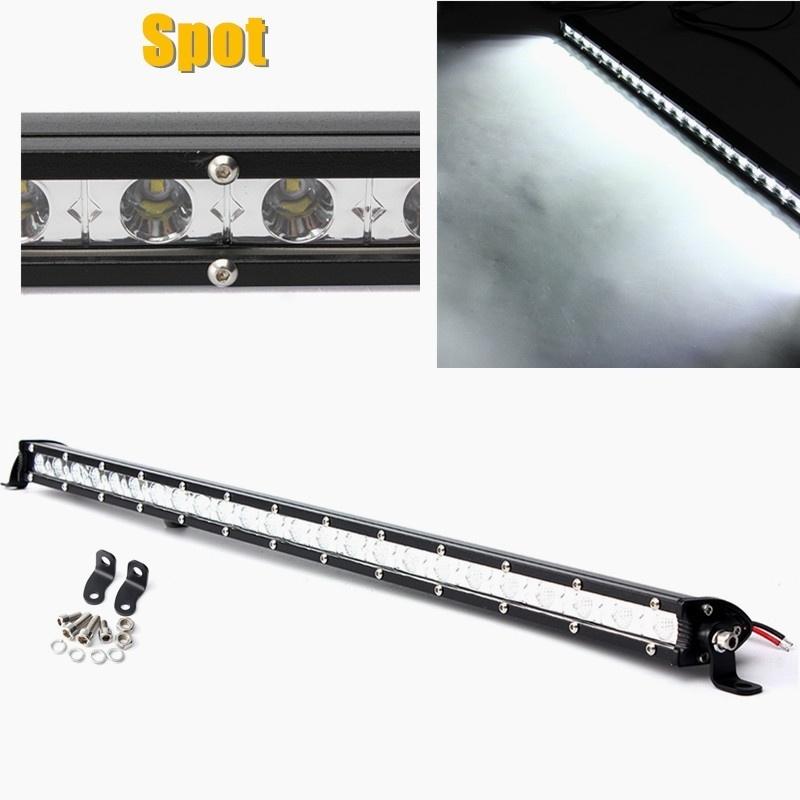 LED Light Bar ไฟรถยนต์ 72 W บาร์ยาว 25 นิ้ว ทรงตรง ไฟหน้ารถ ไฟท้าย สำหรับอะไหล่รถ อุปกรณ์รถยนต์ รถสิบล้อ รถบรรทุก รถ Jeep ATV เรือประมง เรือยอชท์ รถบรรทุก รถสิบล้อ เเสงพุ่งสว่างมาก งานพรีเมี่ยม เเสงขาว 12V-24V จำนวน 1 ชิ้น