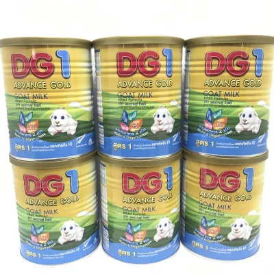 DG-1 Advance Gold ดีจีแอดวานซ์โกลด์ อาหารทารกจากนมแพะ สำหรับช่วงวัยที่ 1 ขนาด 400 กรัม (6 กระป๋อง)