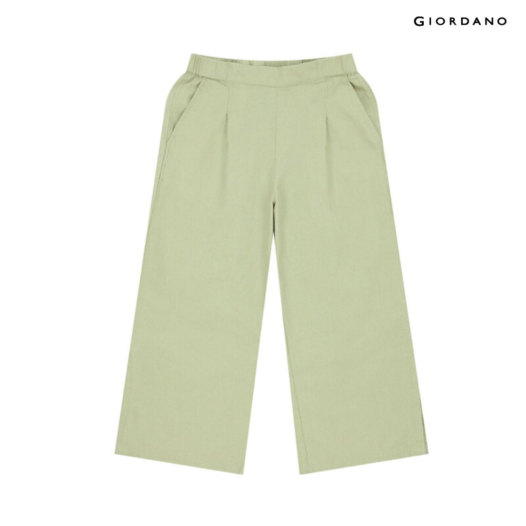 Giordano Women's Wide Leg Elastic Linen Pants (05424001001) กางเกงขายาว ราคา 636 บาท*ส่งฟรี