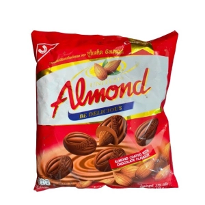 สินค้า United Almond ยูไนเต็ดอัลมอนด์เคลือบช็อคโกแลต น้ำหนักสุทธิ 247กรัม(45เม็ด)
