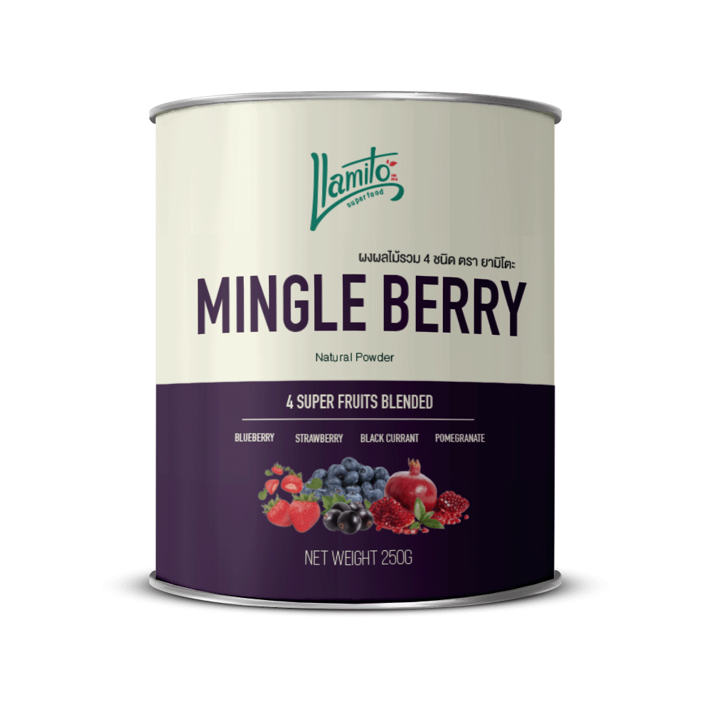 Llamito ผงมิงเกิลเบอร์รี่ ออร์แกนิค (Organic Mingle Berry Powder) ขนาด 250g ราคา 642 บาท*ส่งฟรี