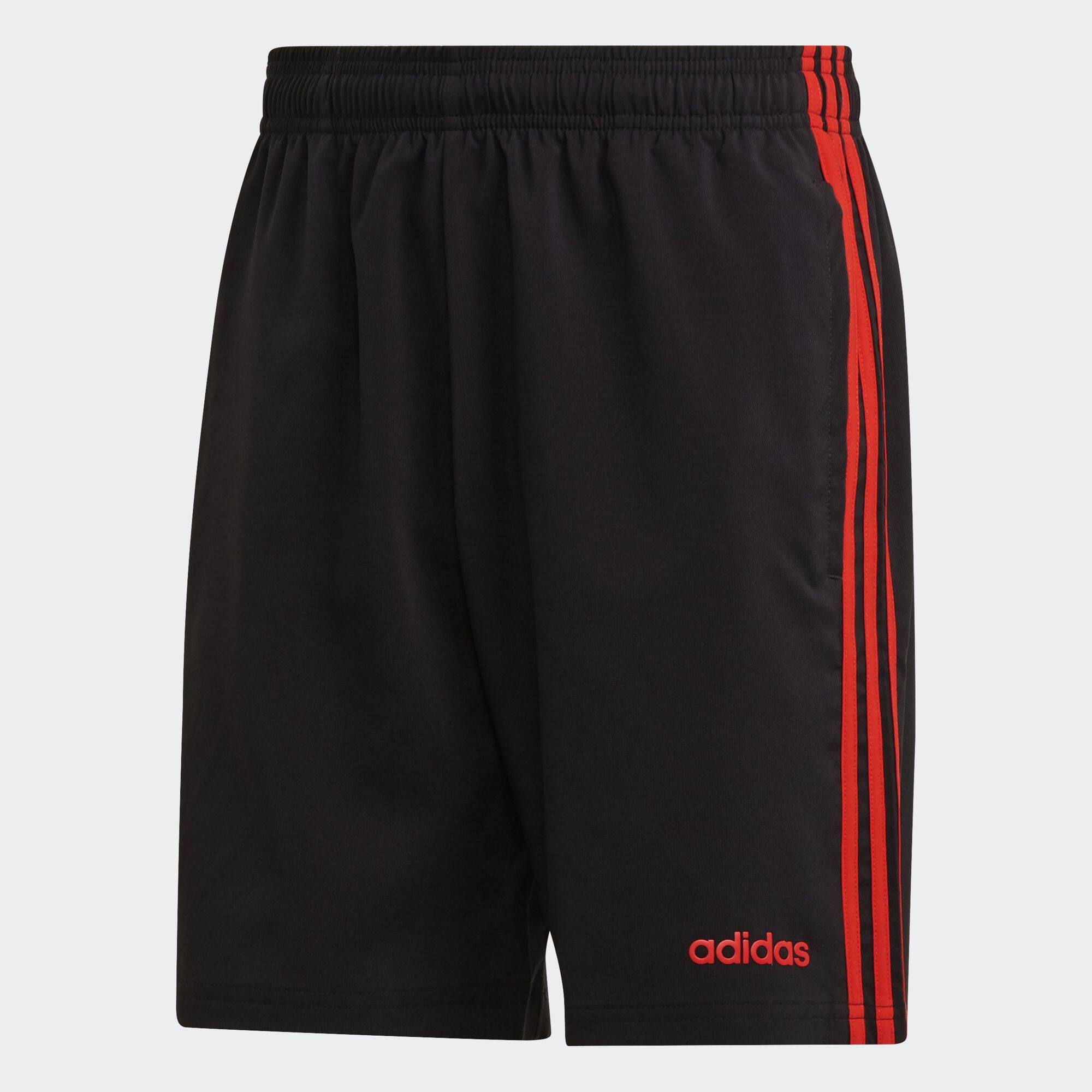 adidas NOT SPORTS SPECIFIC Essentials 3-Stripes Chelsea Shorts 7 Inch ผู้ชาย สีดำ GD5203