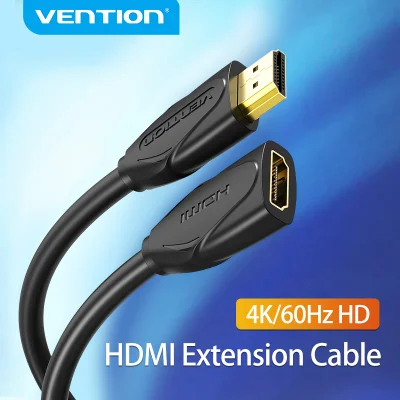 Vention HDMI Extension Cable สายต่อ HDMI Male to Female HDMI Cable 4K 3D 1.4v HDMI 1M/2M/3M/5M Extended Cable for HD TV LCD Laptop PS3 Projector