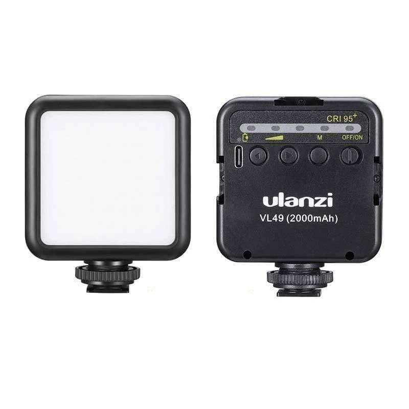 ไฟติดหัวกล้อง ULANZ มาพร้อมแบตเตอรี่ในตัว VL49 Mini LED VideoLight