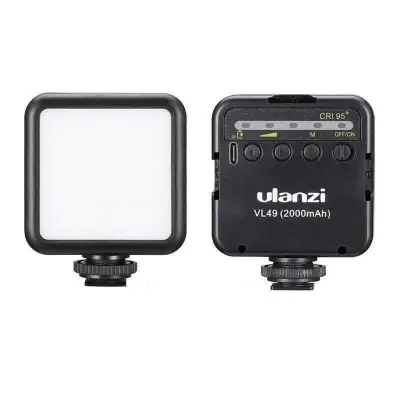 ULANZI ไฟติดหัวกล้อง มาพร้อมแบตเตอรี่ในตัว VL49 Mini LED Video Light
