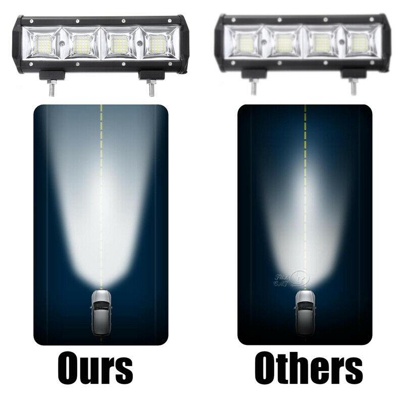 [High Quality] สว่างสุด คุณภาพเยี่ยม 108W Led Work Light Bar Spot Flood For Jeep Off-road Car ไฟรถยนต์บาร์ยาว ไฟหน้ารถ บาร์รถยนต์ 108 วัตต์ เน้นเเสงพุ่งเเละกระจายในโคมเดียว รุ่น SuperBright คุณภาพสูง มีประกันสินค้า เเสงขาว จำนวน 1 โคม